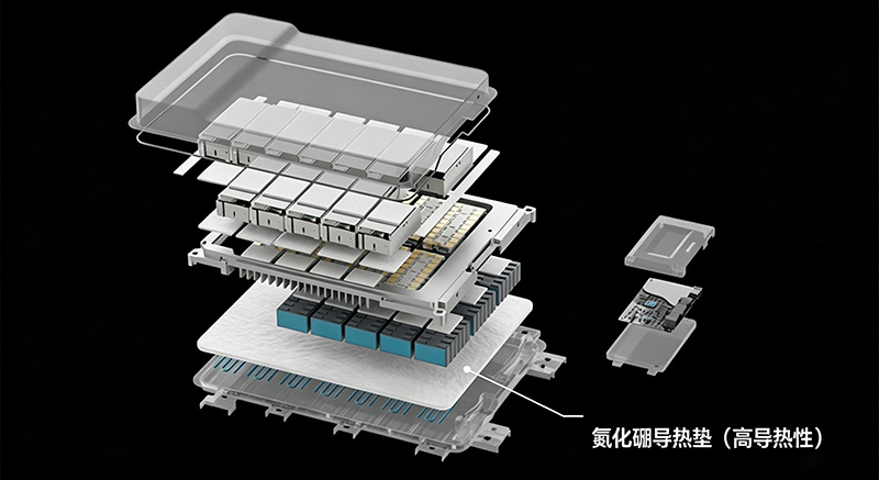 氮化硼導熱墊片在新能源汽車中應用